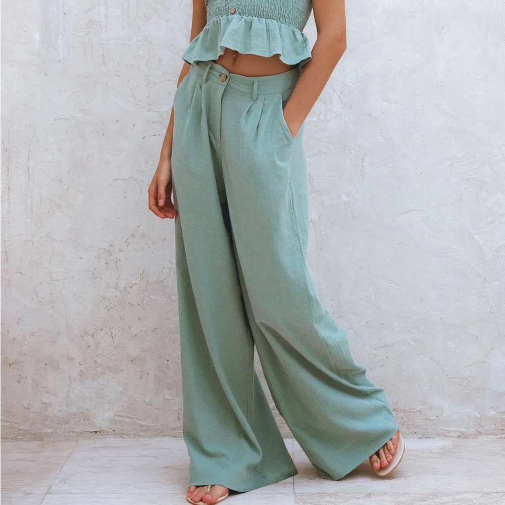 Bali Lane - Wide Leg Linen Pants